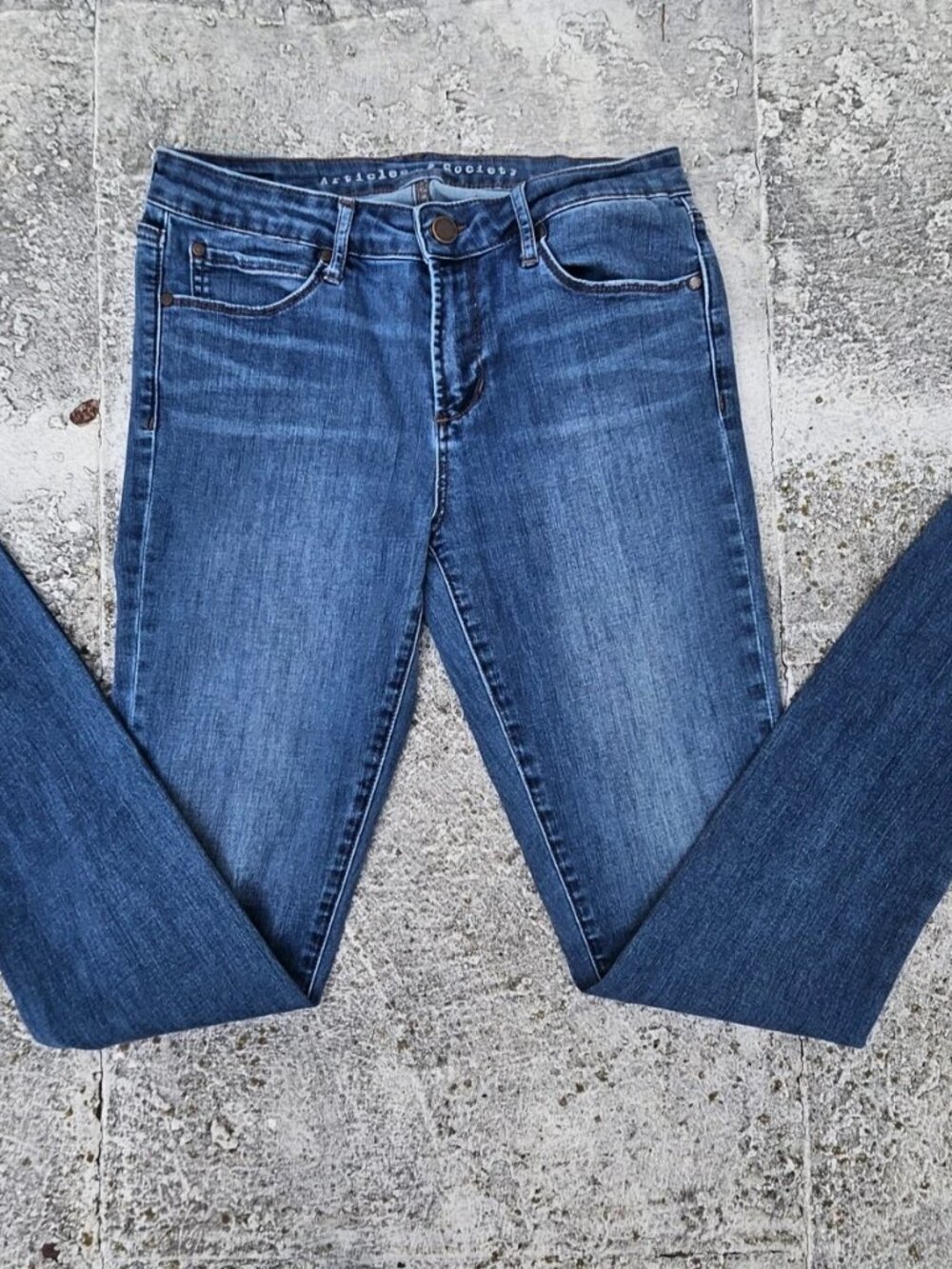 Articles of Society Women Jeans Blue Denim Slim Fit Jeans Size 28 - Picture 4 of 11